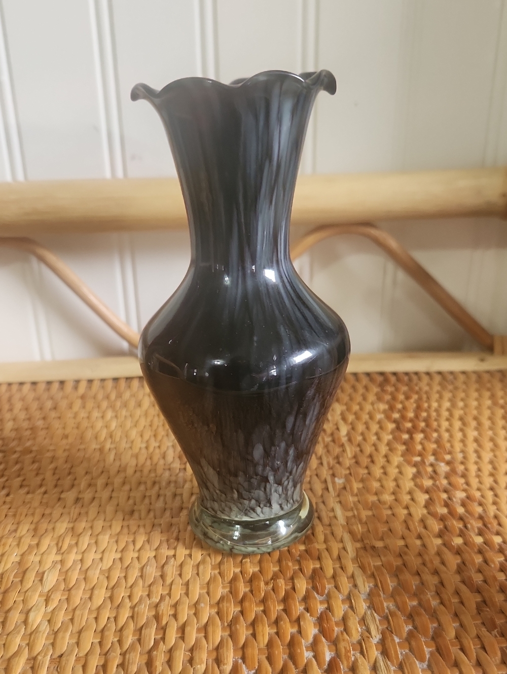"Black" Glass Vase